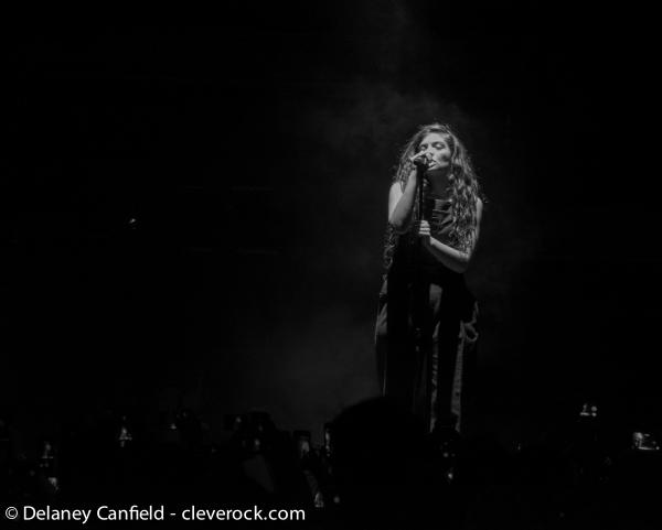 Lorde performs at Jacobs Pavilion at Nautica in Cleveland, OH on 09.24.14. Photo © Delaney Canfield / CleveRock