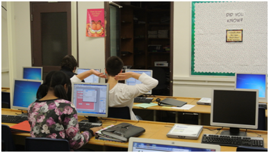 This is one of Mayfield’s current technology classes: computer programming with visual basic. It is neither honors nor AP, but is the best Mayfield had to offer before the new technology classes begin added to the curriculum next year.