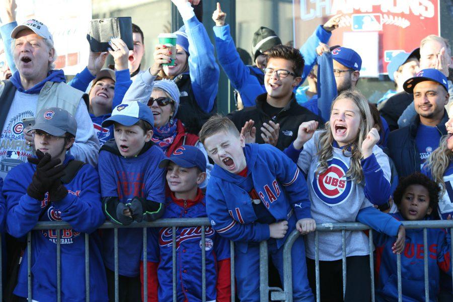 For young Cubs fans, a day off of school was needed to celebrate their World Series victory.