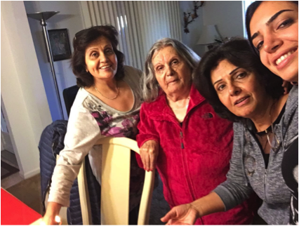 Amil Rabil (far left) has helped her mother, Margaret (second from left).  Leila Saber (second from right) and Patsy Saber (far right) are also photographed.