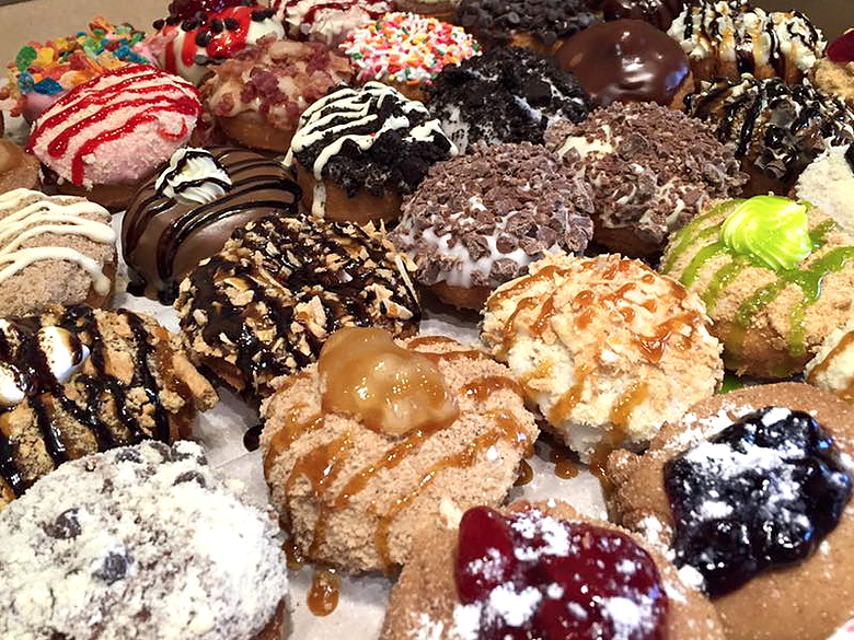 Some donut offerings from Peace, Love, and Little Donuts. Photo from company website.