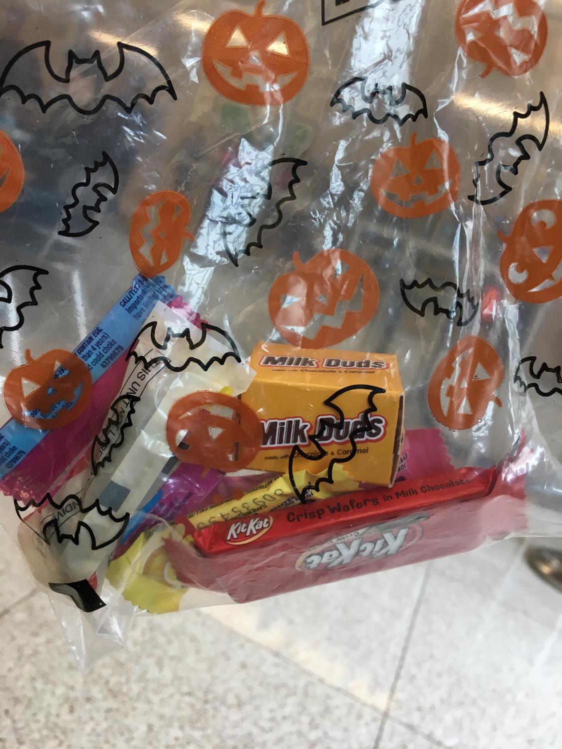 In preparation for Halloween, candy is being sold and given out all around school. These are some of the brands of candy teachers will be passing out on Halloween this year.