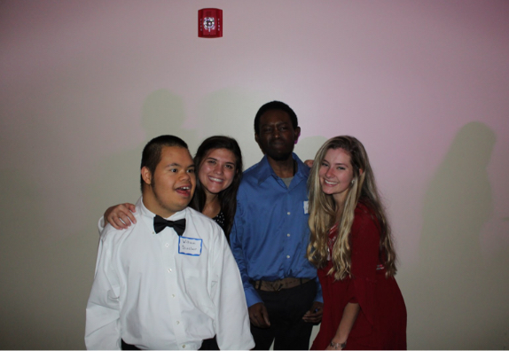 Vladis Alimova and Hannah Bright are enjoying their time with the CEVEC students at the celebration. 