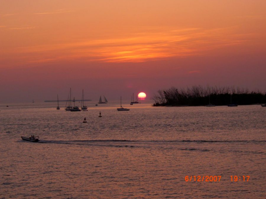 Sunset over Key West Marina 