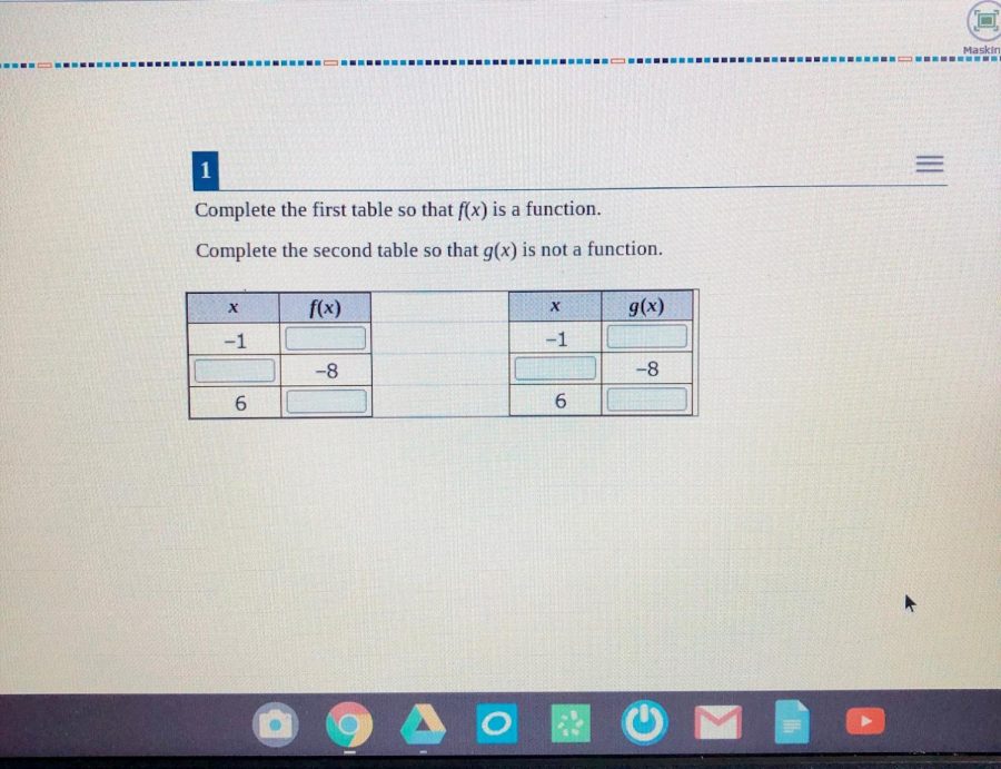 Students will be completing the Algebra 1 and Math 2 AIR exams this week.