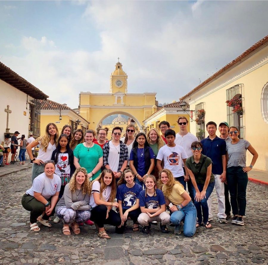 After working in zone 3 communities for 5 days, students took a one day excursion to Antigua where they visited many tourist destinations such as the Santa Catalina Arch.