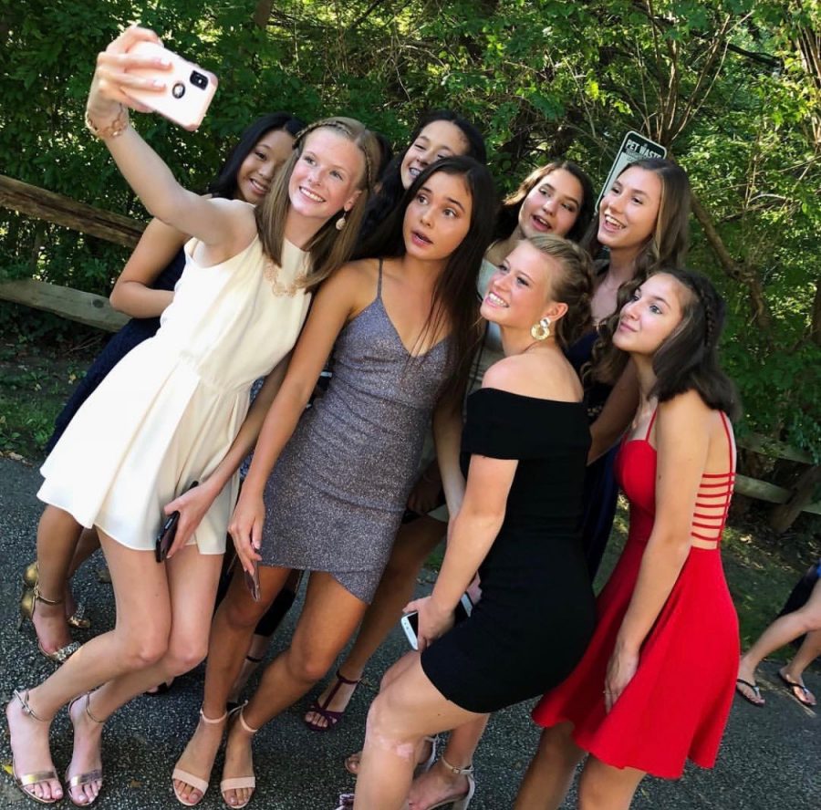 Last year, homecoming was early in the school year, which allowed many students to take outdoor photos before the dance. 