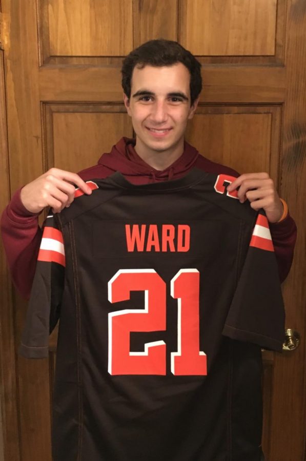 Ward the Victories: Johnny Ceraolo relies on his lucky jersey for confidence in the Browns success each game. “I wear Denzel Ward’s [jersey] because he’s my favorite player because he’s a hometown guy, he’s from Ohio State, he’s from Nordonia. I like that about him,” Ceraolo said. 

