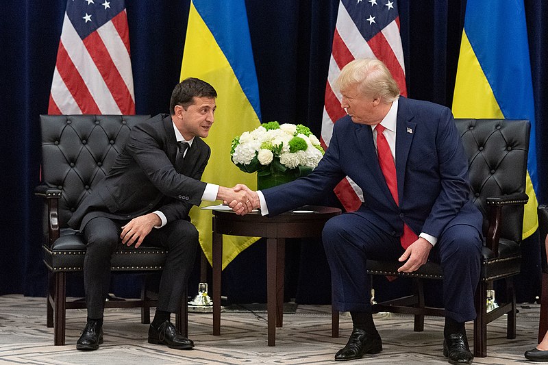 President+Trump%2C+who+met+with+Ukraine+President+Zelensky+in+September%2C+could+be+impeached+despite+overwhelming+support+from+his+base+who+say+theyll+still+vote+for+him+in+2020.+