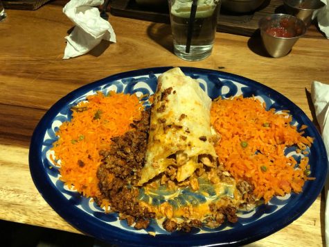After trying the burrito picante which was stuffed with chicken, chorizo, queso and had a side of mexican rice, this burrito definitely hit the spot! 

