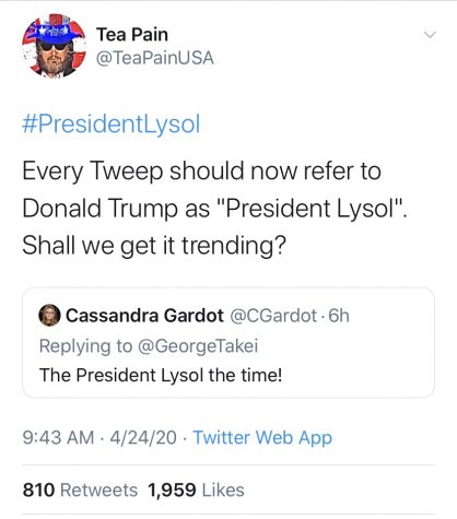 President Trump’s comments about using disinfectant inside the body has created quite the buzz on social media.