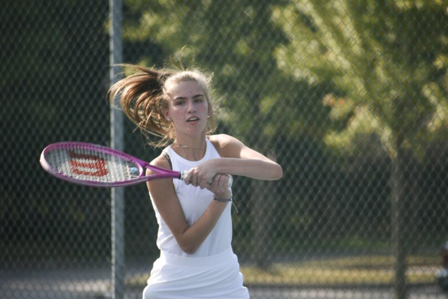 Gallery: Girls tennis competes against Mentor, Eastlake North