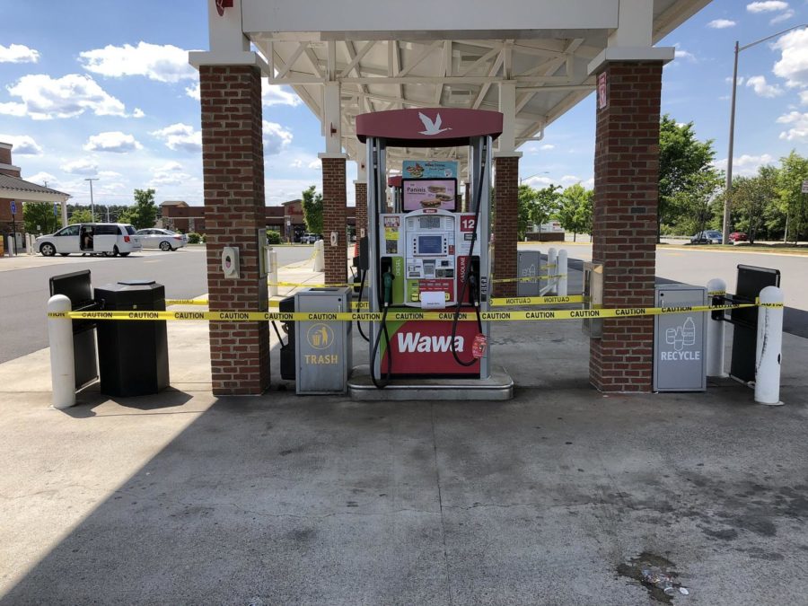 A gas station in Fairfax County, Virginia is closed on May 15 due to the gas shortage.