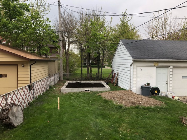 In April, math teacher Tereza Buzdon already began work on her new outdoor garden.