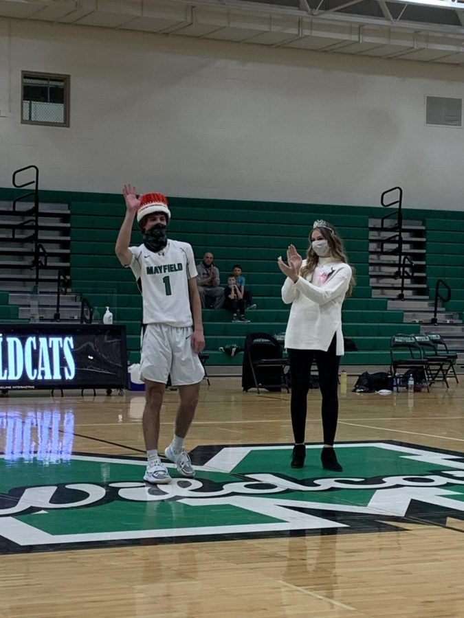 Marcelo Leone and Megan Kocsis are announced as homecoming king and queen at last year's homecoming basketball game.  This year, homecoming week returns back to normal with the Sweet 16 assembly happening in the Wood Gym and the court being announced at the homecoming football game.