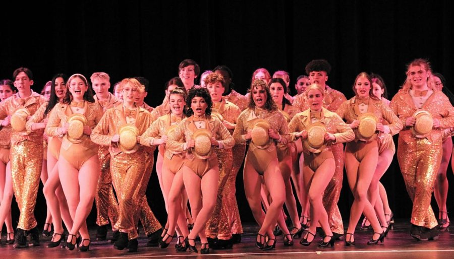 The cast of A Chorus Line performs the final song of the show.