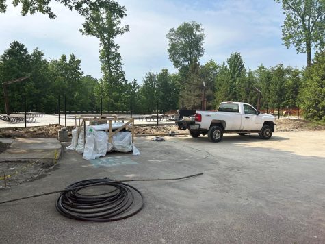 Construction continues to be done at the Aberdeen pool as trucks and equipment surround the area.  Jennifer Di Lalla of the Aberdeen Board said, “We need a larger pool to meet the needs of the neighborhood.” 